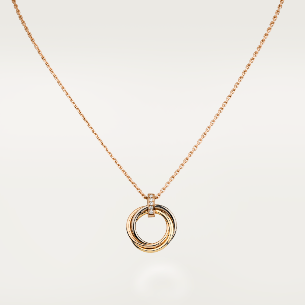 [Raffine]COLLAR TRINITY ORO DIAMANTES