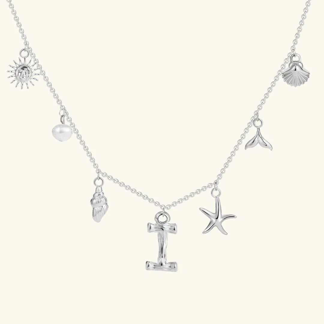 [Raffine]Avaria Ocean Initial Necklace