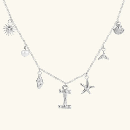 [Raffine]Avaria Ocean Initial Necklace