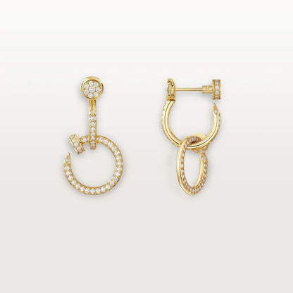 [Raffine]JUSTE FULL DIAMOND DOUBLE EARRINGS