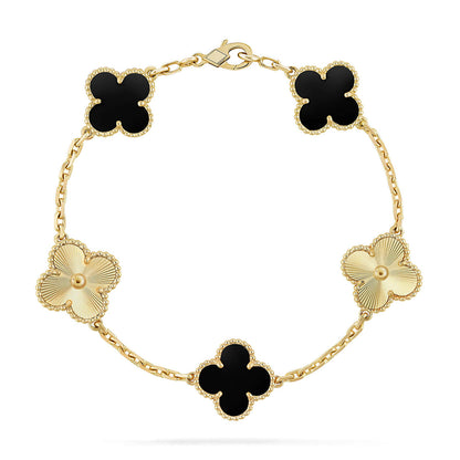 [Raffine] CLOVER 5 MOTIV ONYX-ARMBANDKOLLEKTION
