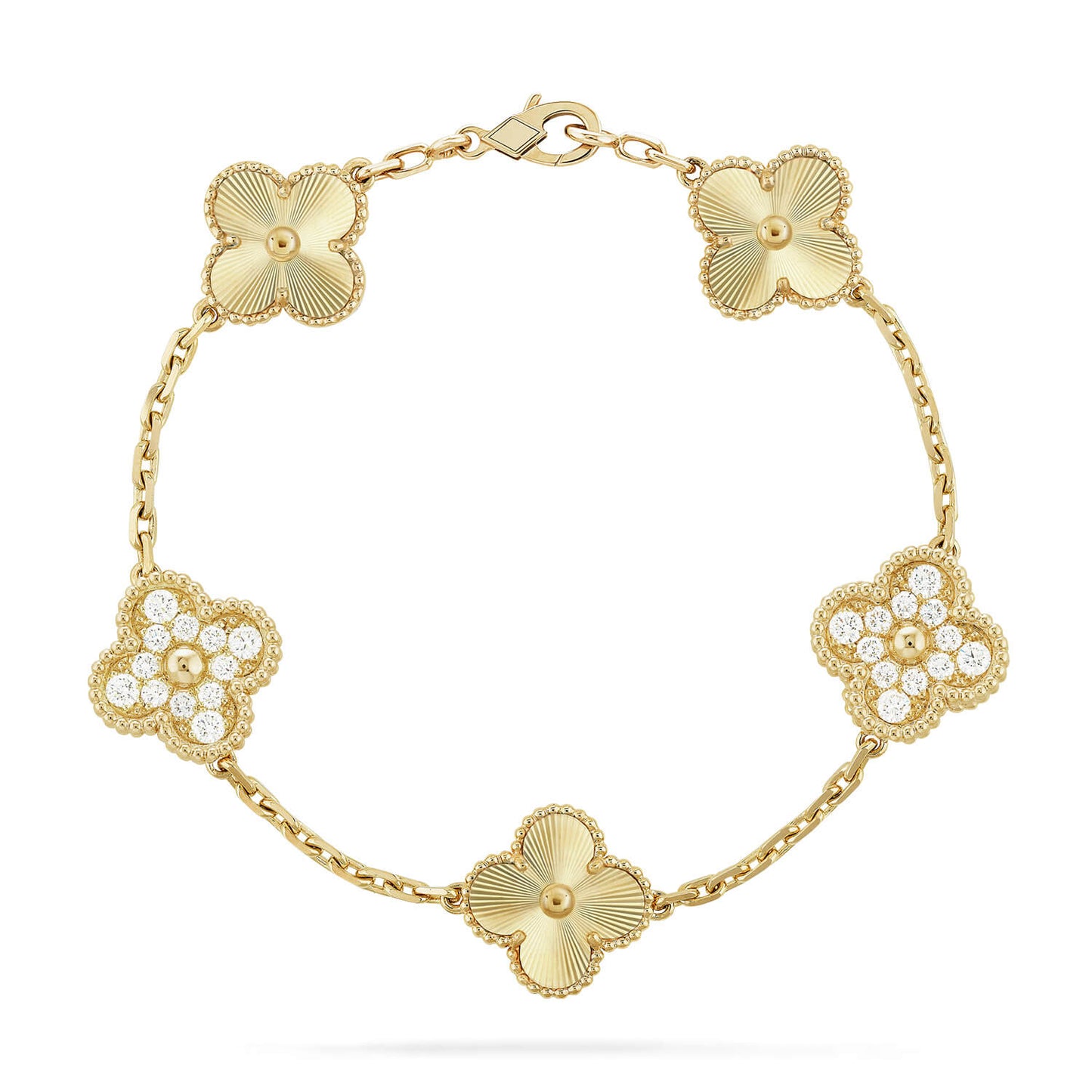 [Raffine] مجموعة سوار CLOVER 5 MOTIF LASER