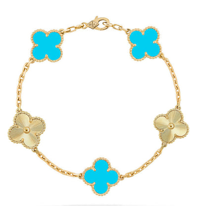 [رافين] مجموعة سوار CLOVER 5 MOTIF TURQUOISE