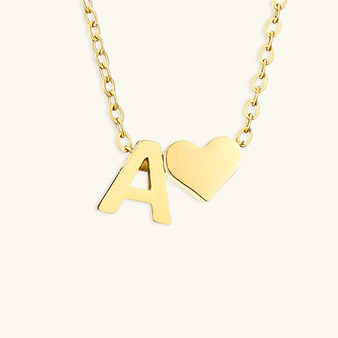 [Raffine]Ria Initial Letter Gold Necklace