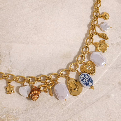 [Raffine]Wavecrest Ocean-Inspired Necklace