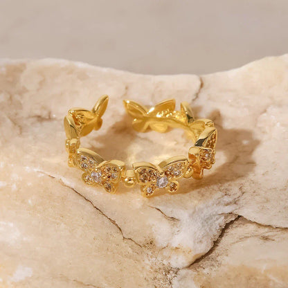 [Raffine]Colleen Butterfly Gold Ring