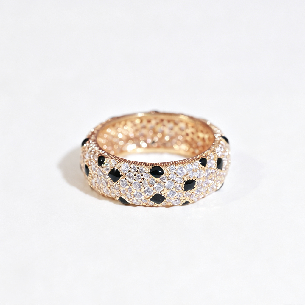 [Raffine]PANTHERE SPOTTED FULL DIAMOND RING