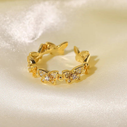 [Raffine]Colleen Butterfly Gold Ring