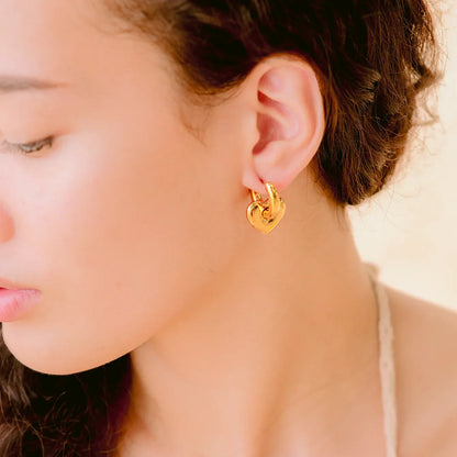 [Raffine]Aria's Arrow Gold Earrings