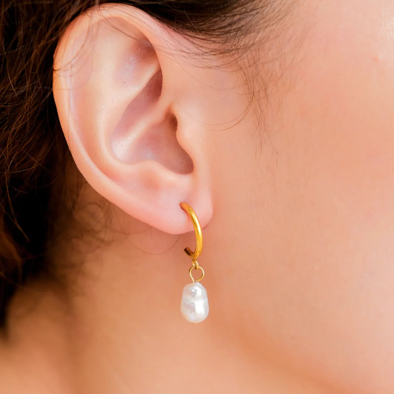 [Raffine]Asa Freshwater Pearl Earrings