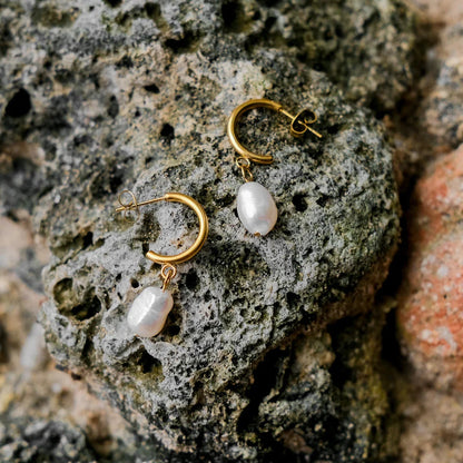 [Raffine]Asa Freshwater Pearl Earrings