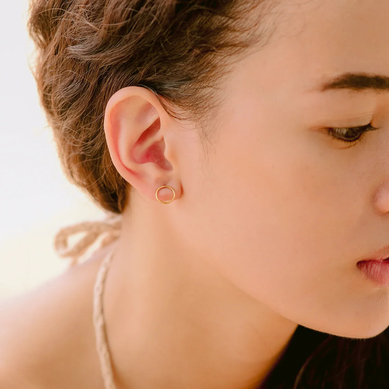 [Raffine]Aureole Gold Earrings