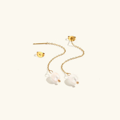 [Raffine]Tessa Pearl Tassel Earrings