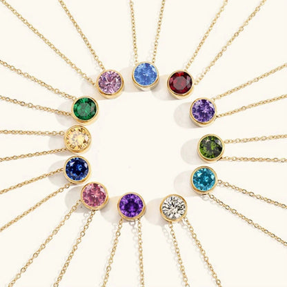 [Raffine]Amelia Birthstone Necklace