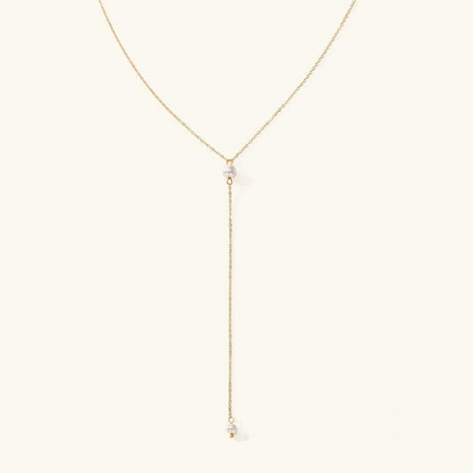 [Raffine]Beatrice Pearl Tassel Necklace