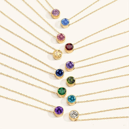 [Raffine]Amelia Birthstone Necklace