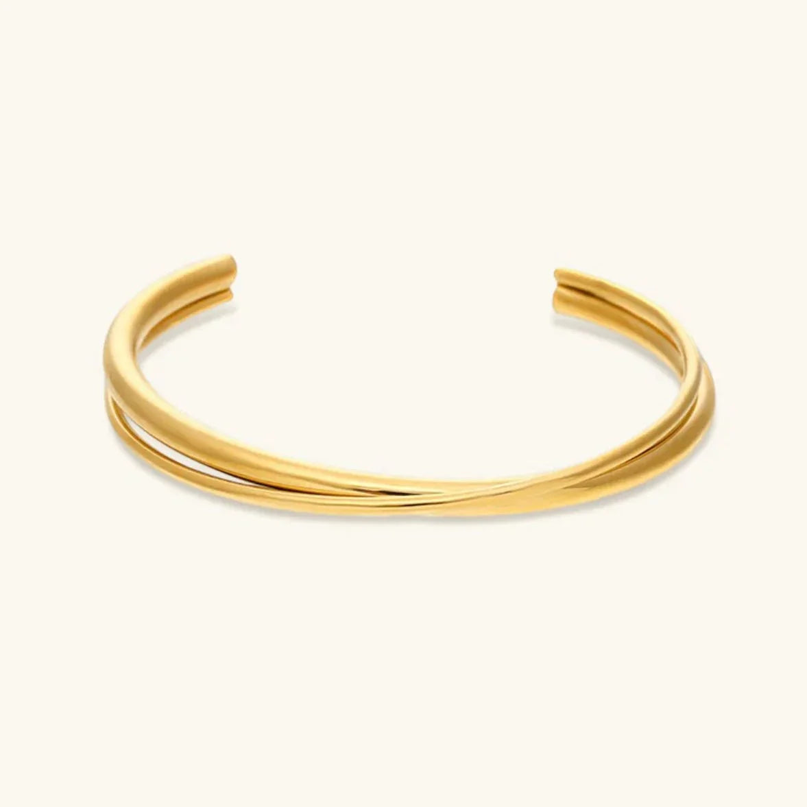 [Raffine]Rianne Layered Gold Bangle