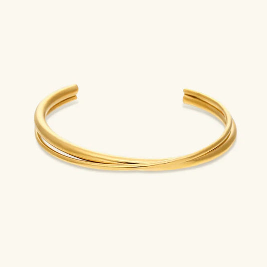 [Raffine]Rianne Layered Gold Bangle