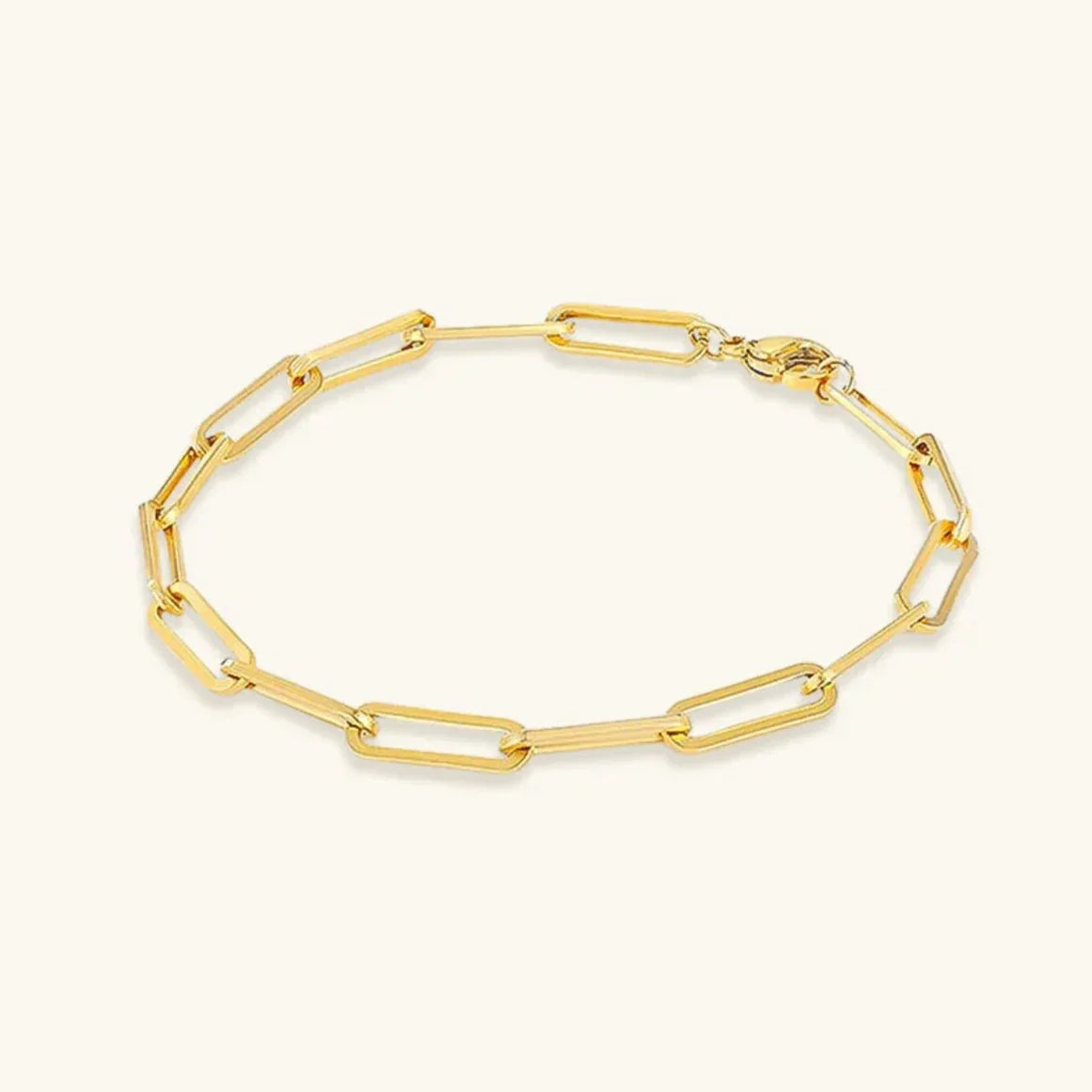 [Raffine]Eloise Gold Paperclip Bracelet