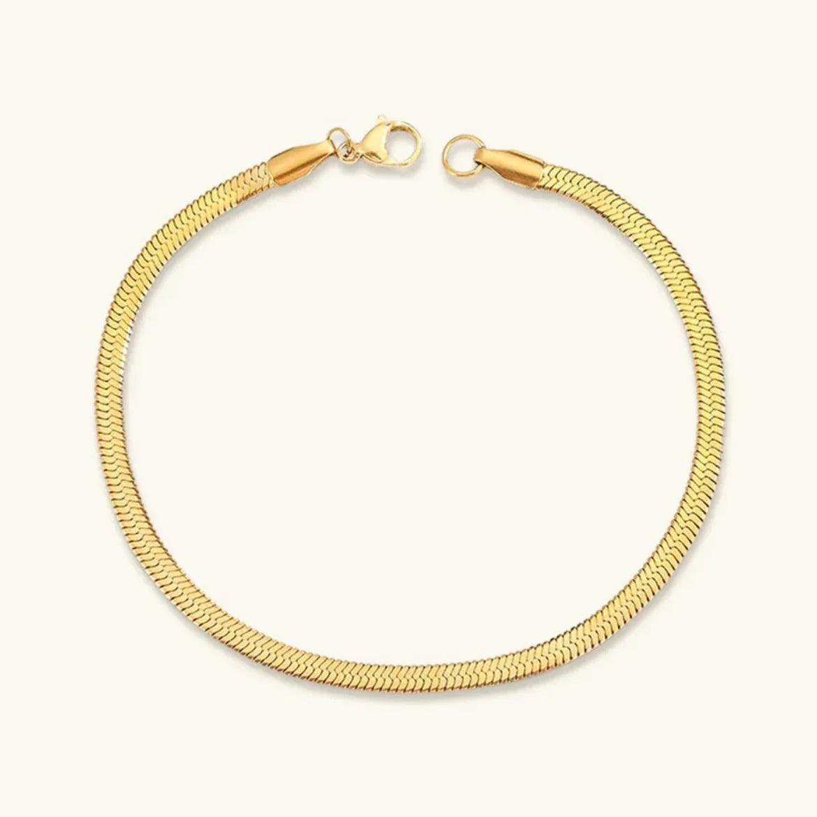 [Raffine]Vida Gold Herringbone Bracelet