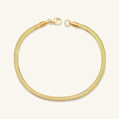 [Raffine]Vida Gold Herringbone Bracelet