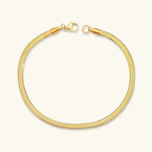 [Raffine]Vida Gold Herringbone Bracelet