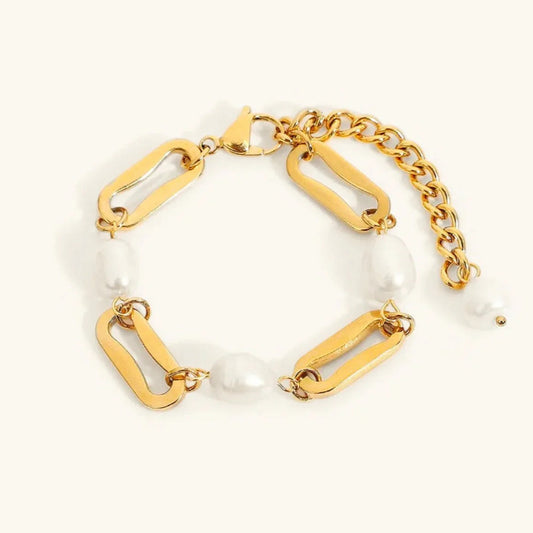 [Raffine]Janna Pearl Chain Bracelet