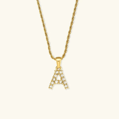 [Raffine]Maeve Letter Initial Diamond Necklace