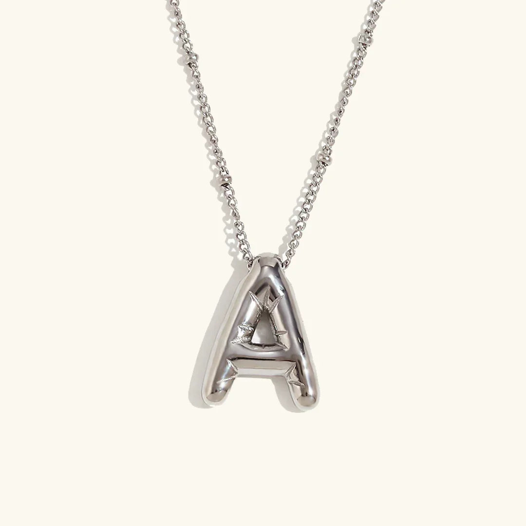 [Raffine]Balloon Gold Initial Necklace