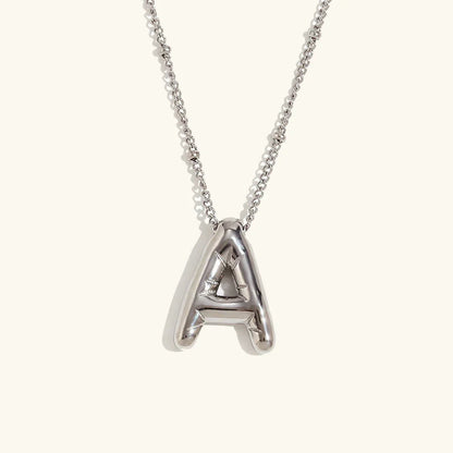 [Raffine]Balloon Gold Initial Necklace
