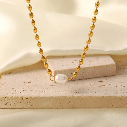 [Raffine]Neptune Freshwater Pearl Necklace