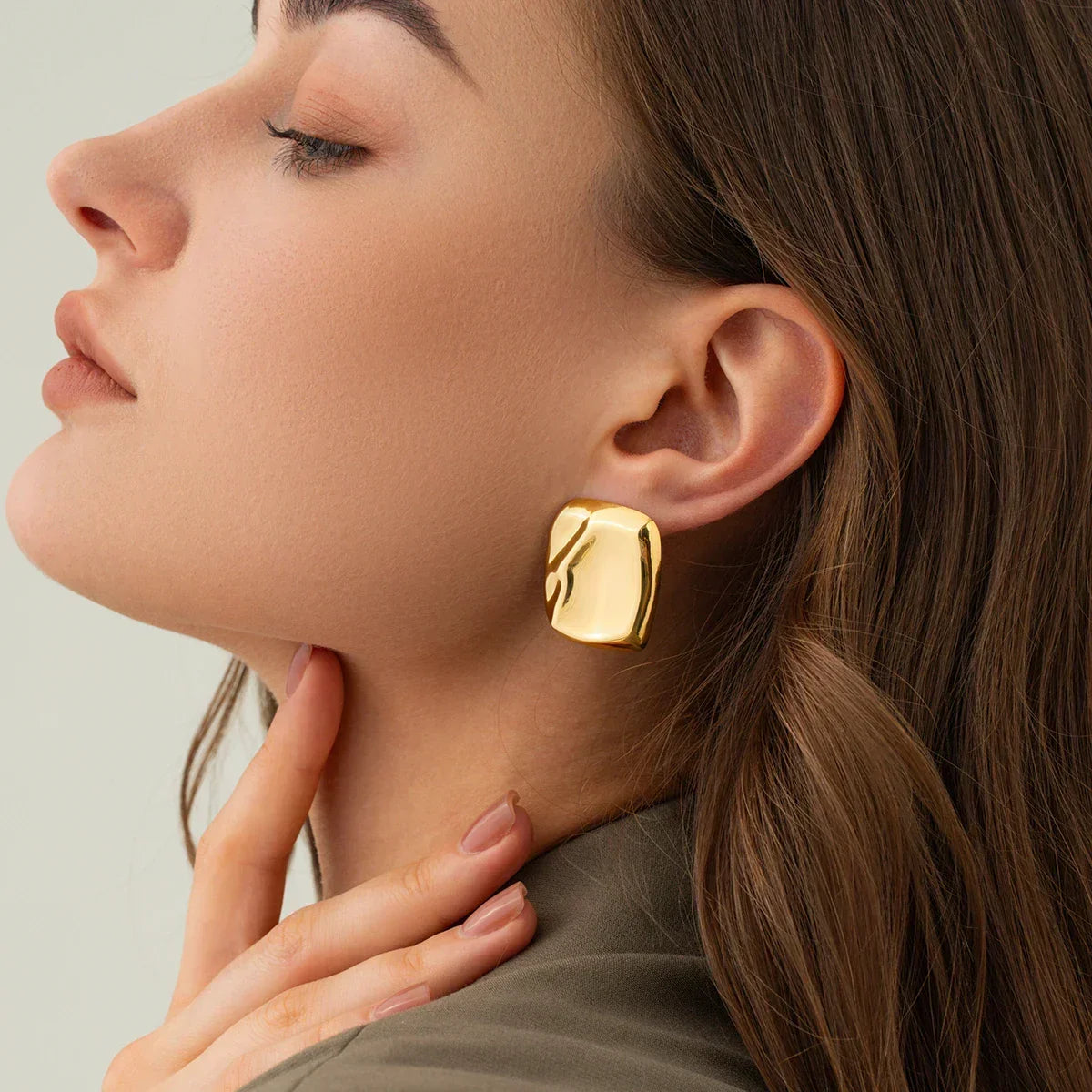 [Raffine]Poppy Gold Earrings