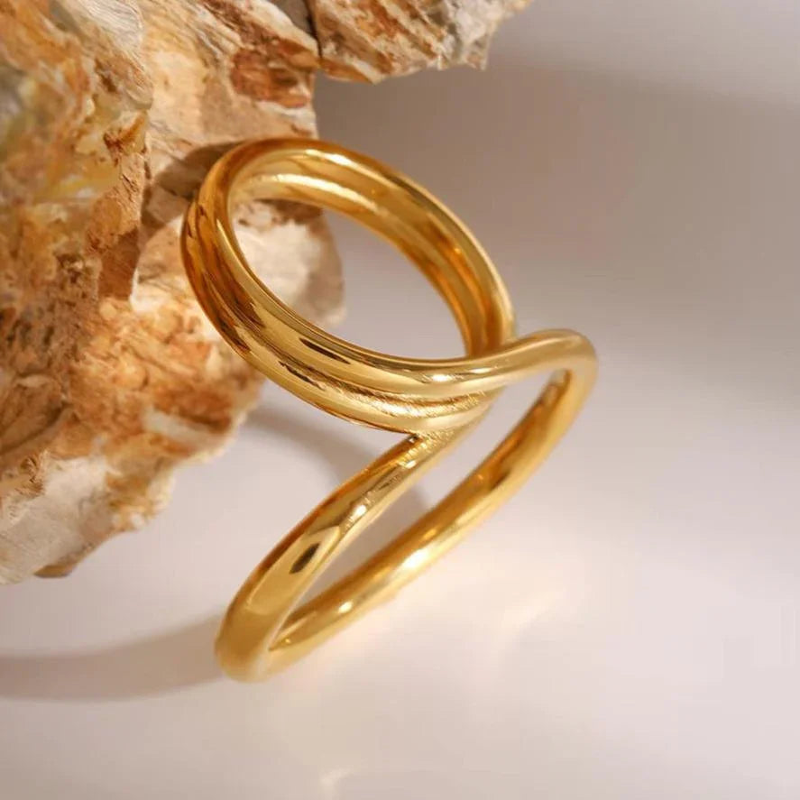 [Raffine]Meri Contemporary Gold Ring