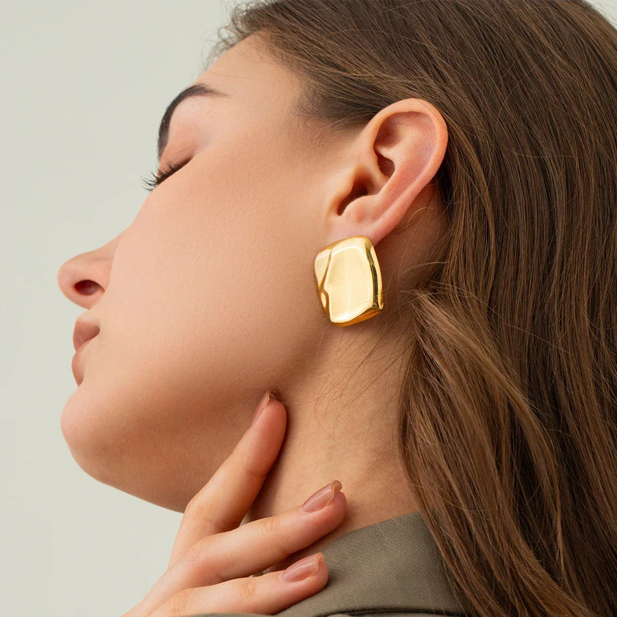 [Raffine]Poppy Gold Earrings