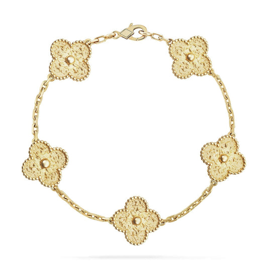 [Raffine]CLOVER 5 MOTIFS BRONZING BRACELET