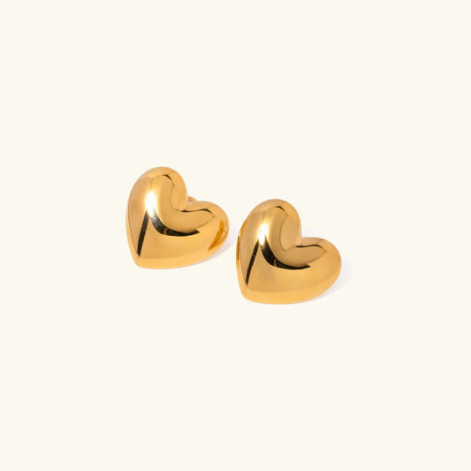 [Raffine]Aubree Gold Heart Earrings
