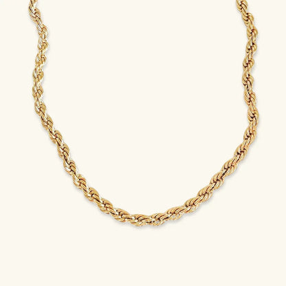 [Raffine]Bianca Rope Chain Gold Necklace