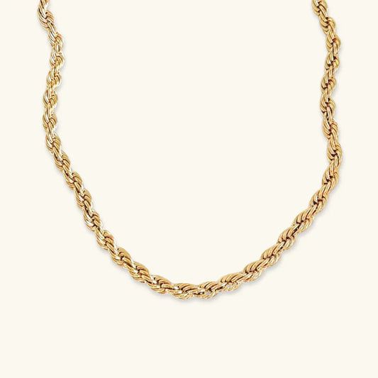 [Raffine]Bianca Rope Chain Gold Necklace