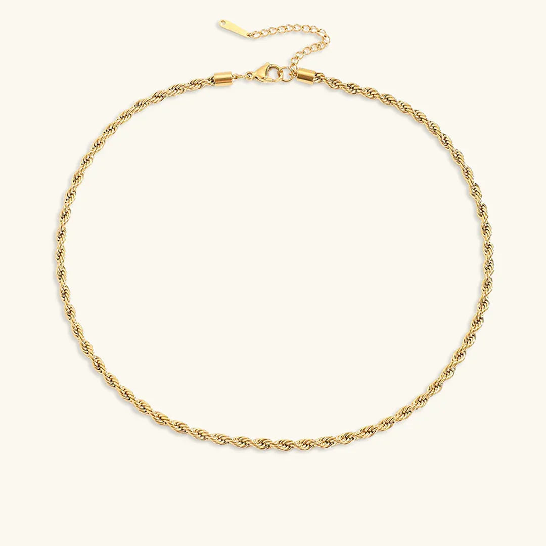 [Raffine]Bianca Rope Chain Gold Necklace