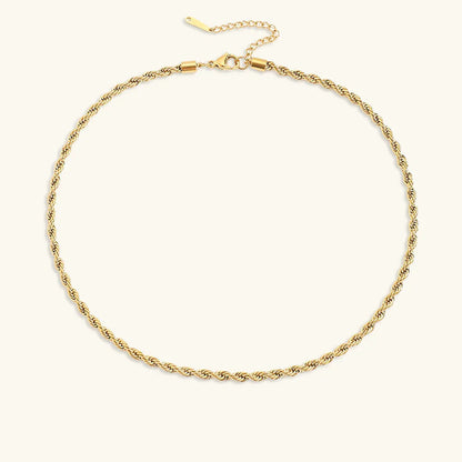 [Raffine]Bianca Rope Chain Gold Necklace