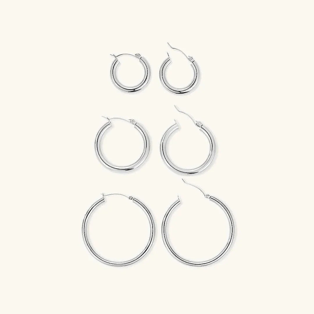 [Raffine]Broad Round Hoops