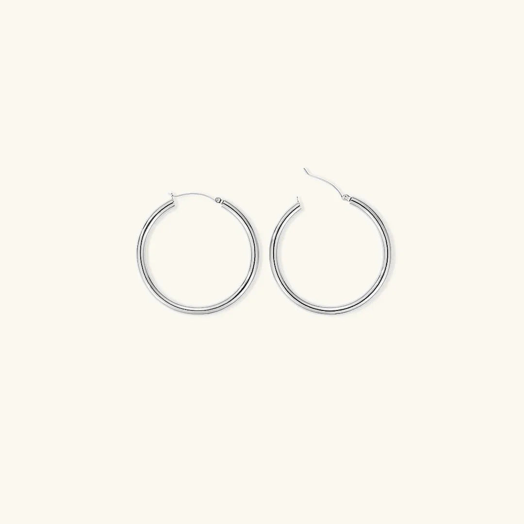 [Raffine]Broad Round Hoops