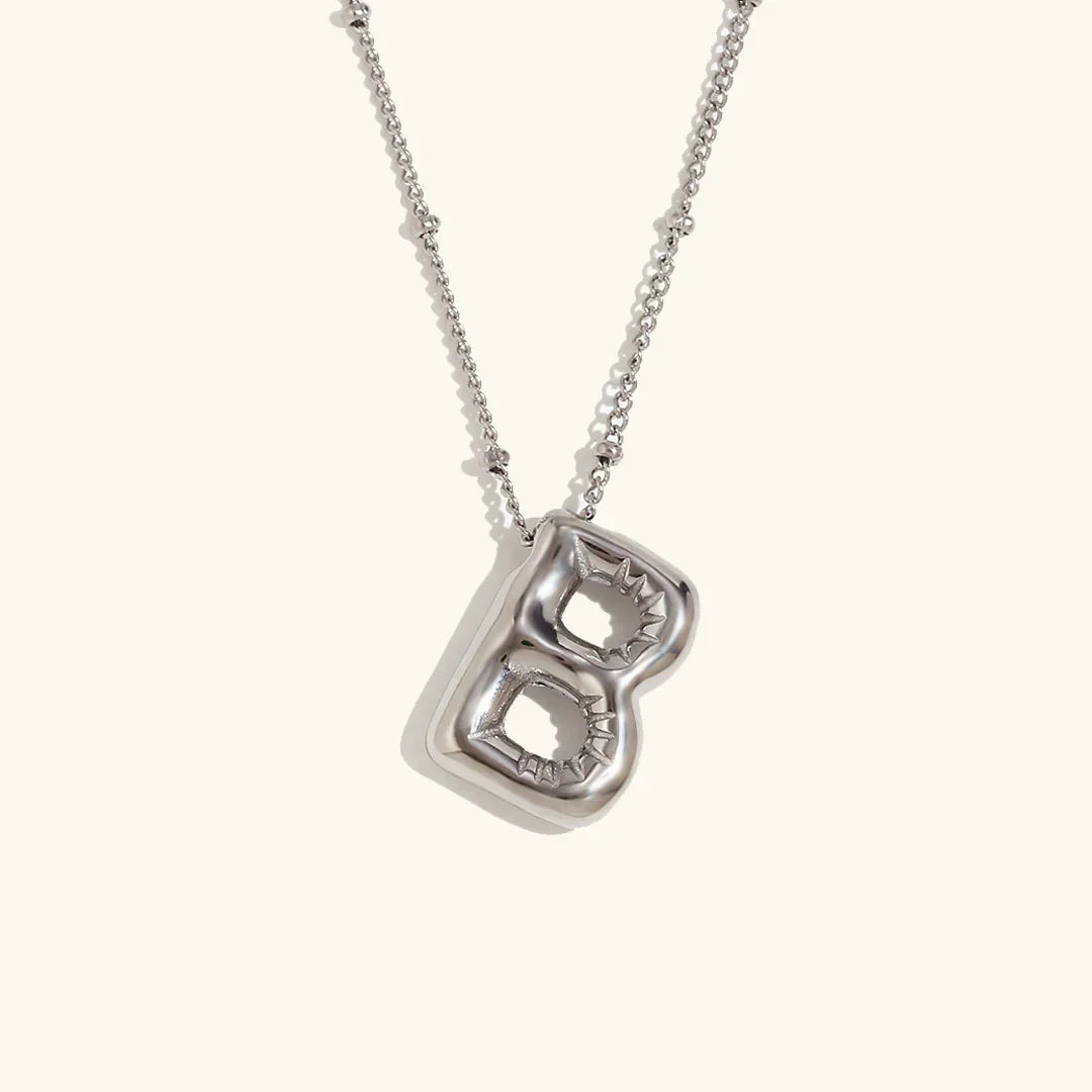 [Raffine]Balloon Gold Initial Necklace