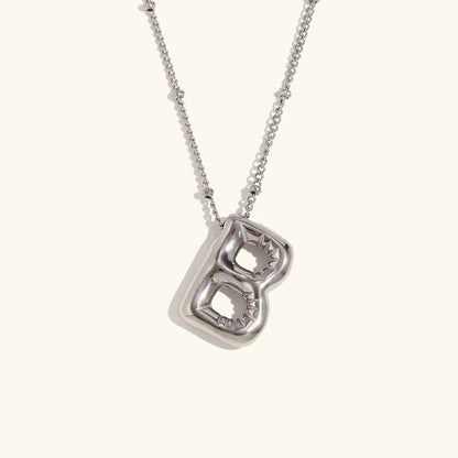 [Raffine]Balloon Gold Initial Necklace