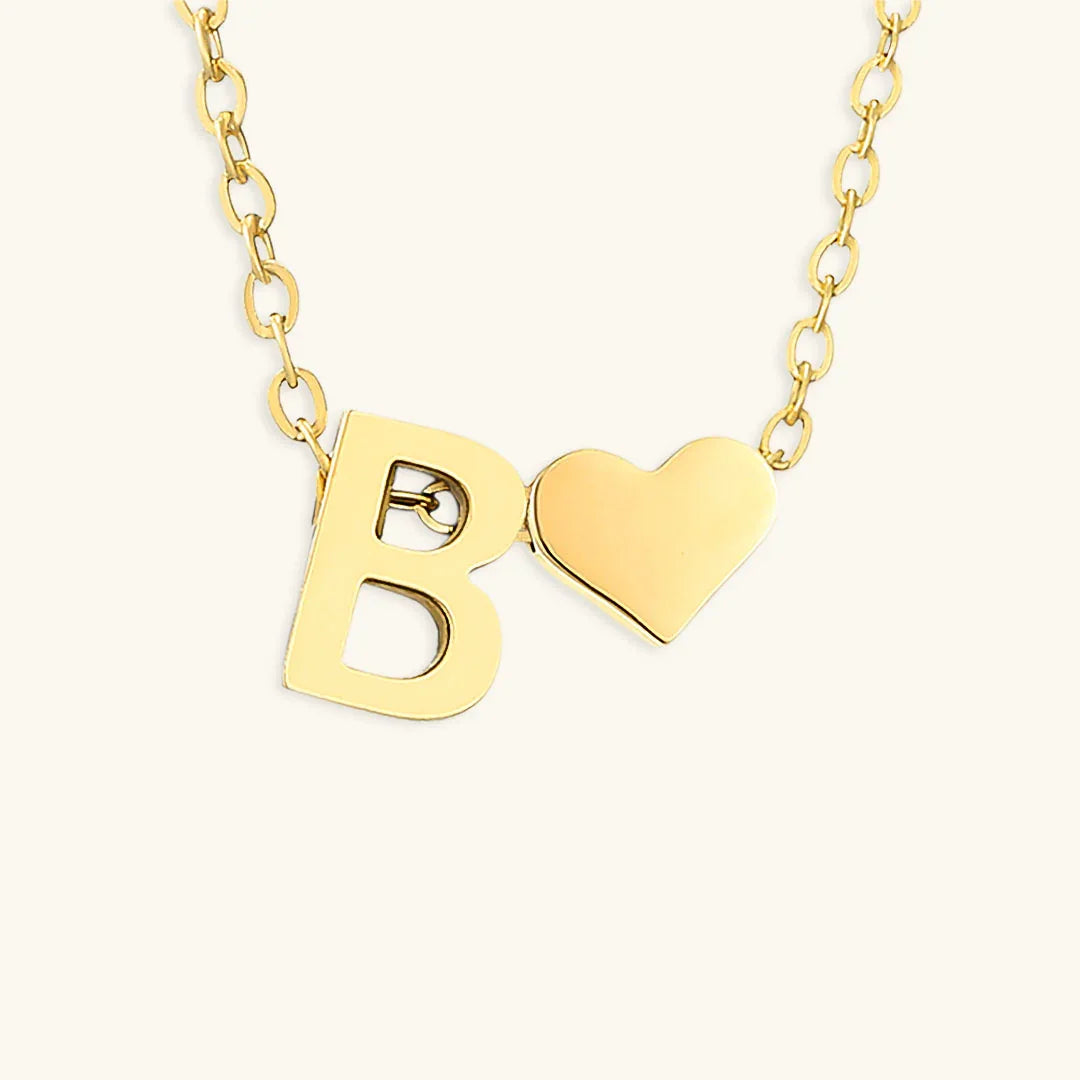 [Raffine]Ria Initial Letter Gold Necklace