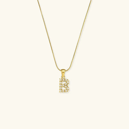 [Raffine]Augustine Initial Letter Pearl Necklace