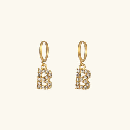 [Raffine]Wilhemina Initial Letter Earrings
