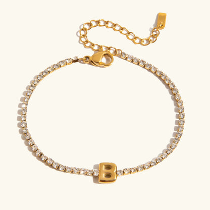 [Raffine]Avaria Bubble Letter Tennis Bracelet