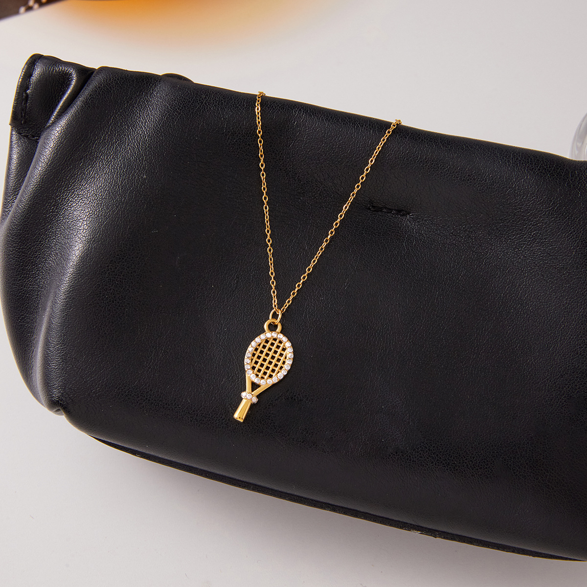 [Raffine]Aces Gold Tennis Pendant