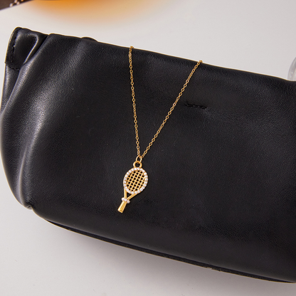 [Raffine]Aces Gold Tennis Pendant